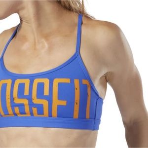 Reebok Crossfit Graphic Womens Sports Bra - Blue